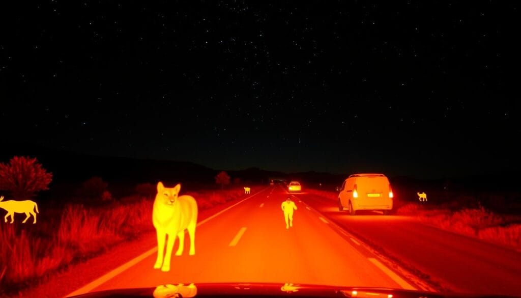 أنظمة القيادة الليلية باستخدام الكاميرات الحرارية