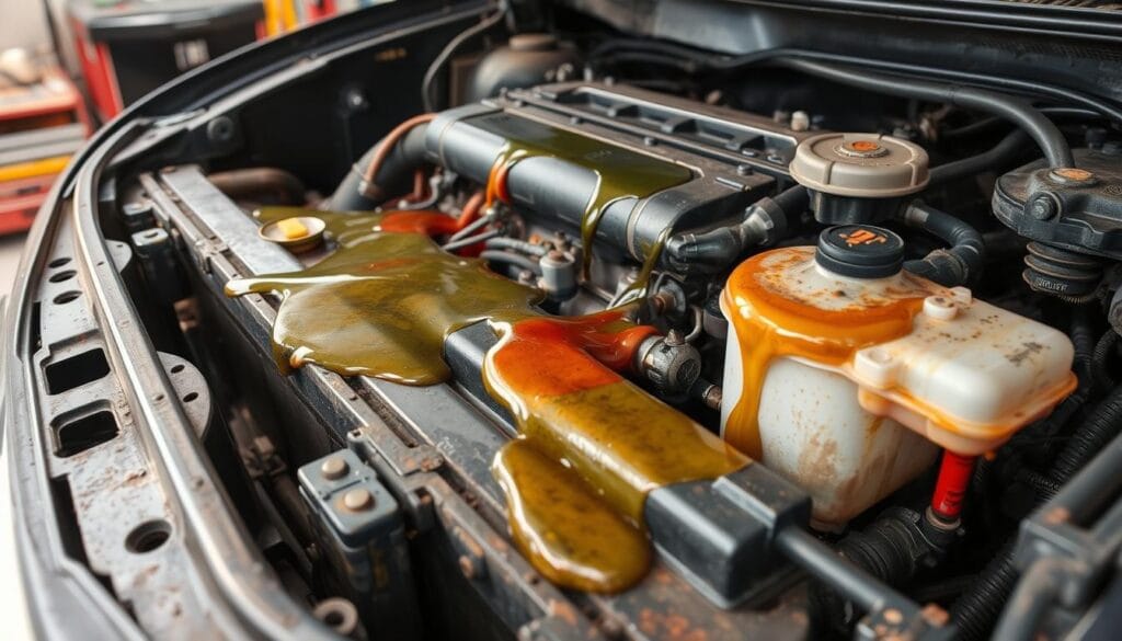 تسرب السوائل في السيارة تسرب السوائل في السيارة