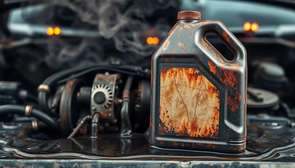 زيت محرك غير مناسب