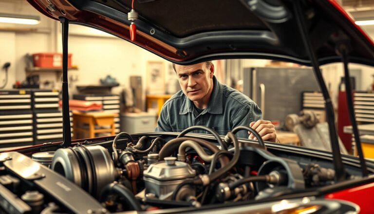 دراسة ميكانيك السيارات.