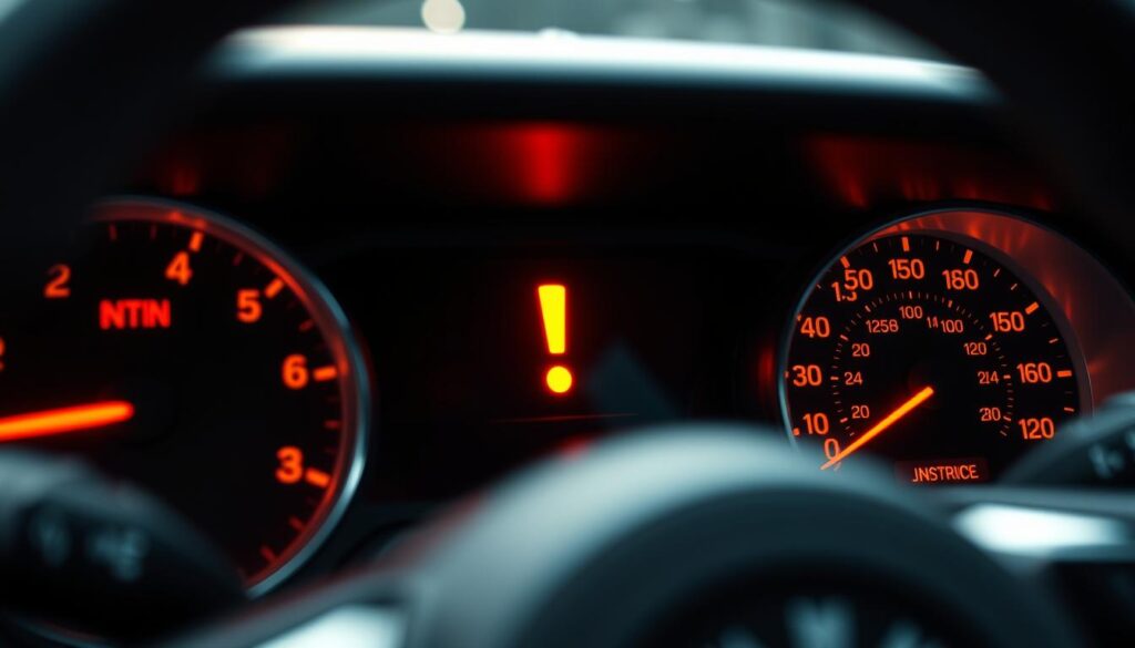 علامة التعجب في لوحة قيادة السيارة علامة التعجب في لوحة قيادة السيارة