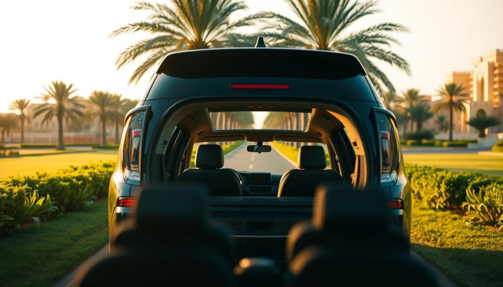 A family-friendly Saudi Arabian car selection, showcasing a sleek and modern Kia SUV parked in a lush, verdant landscape. The vehicle is illuminated by warm, natural lighting, casting subtle shadows and highlighting its elegant lines. In the foreground, the car's interior is visible, with comfortable seating and ample space for family members and their belongings. The middle ground features a well-maintained road leading to the car, framed by tall palm trees and lush vegetation, creating a serene and inviting atmosphere. The background showcases the distinctive Saudi Arabian architecture, with a subtle nod to the country's cultural heritage. The overall composition conveys a sense of practicality, comfort, and harmony, perfectly suited for a family-oriented vehicle in the Kingdom. A family-friendly Saudi Arabian car selection, showcasing a sleek and modern Kia SUV parked in a lush, verdant landscape. The vehicle is illuminated by warm, natural lighting, casting subtle shadows and highlighting its elegant lines. In the foreground, the car's interior is visible, with comfortable seating and ample space for family members and their belongings. The middle ground features a well-maintained road leading to the car, framed by tall palm trees and lush vegetation, creating a serene and inviting atmosphere. The background showcases the distinctive Saudi Arabian architecture, with a subtle nod to the country's cultural heritage. The overall composition conveys a sense of practicality, comfort, and harmony, perfectly suited for a family-oriented vehicle in the Kingdom.